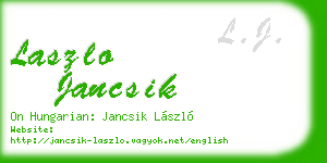 laszlo jancsik business card